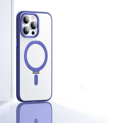 iPhone 15 Pro - Magnetiskt Mobilskal i Olika Färger med Inbyggd Ställfunktion