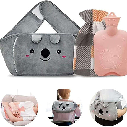 Värmeflaska med tillhörande bälte - Söt Djurdesign för Värme och Komfort