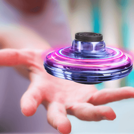 Mini Fingertopp Gyro: En Fantastisk Flygande Drönarleksak med LED-ljus – Perfekt för Kreativa Barn