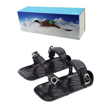 Mini Ski Skates – Justerbara, Bärbara, Kompakta Skidåkningsskor för Alla Skidälskare