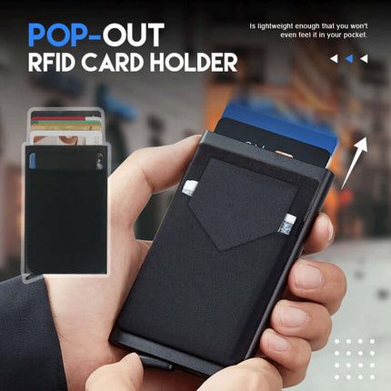 RFID Kreditkortshållare med Pop up-funktion