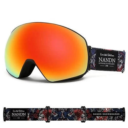 NANDN SNOW ATTITUDE NG8 Skidglasögon – UV400 Skydd, Perfekt för Skidåkare