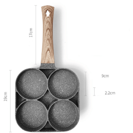 Fyrhåls Omelettpanna med Non-Stick Yta