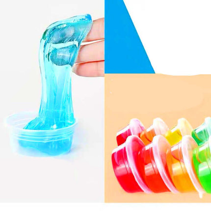 Pastellfärgat Slime-Set för Barn - Kristallklart och Lekfullt
