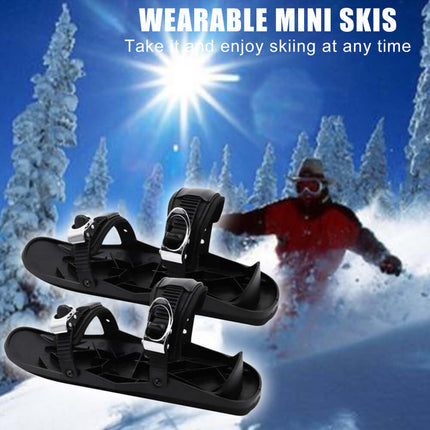Mini Ski Skates – Justerbara, Bärbara, Kompakta Skidåkningsskor för Alla Skidälskare