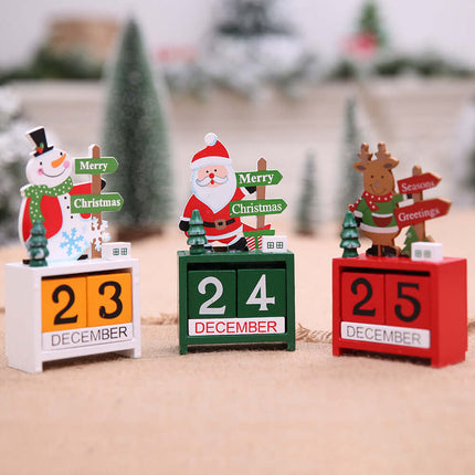 Träkalender med Julmotiv - Dekorativa & Charmiga Juldekorationer