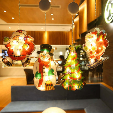 LED-fönstersugkoppljus för Juldekoration